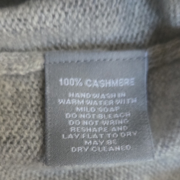 Hannah Rose Heather Gray Cashmere Hoodie with Neon Pink Accents - Picture 5 of 5